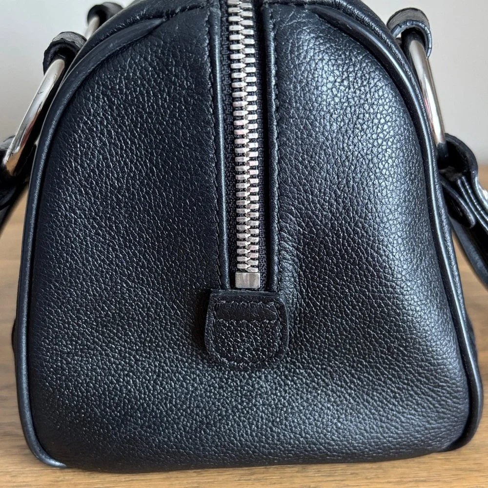 MCM Black Leather Mini Boston Bag - Picture 4 of 12